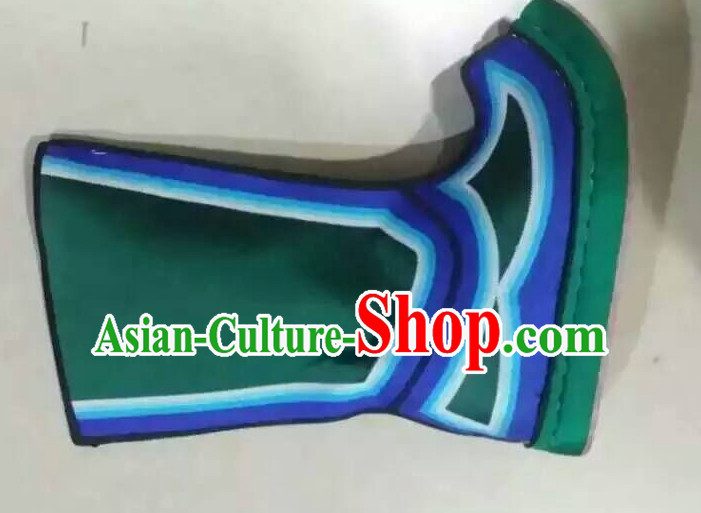 Asian Chinese Ancient Film Handmade Boots for Men Boys Adults Children