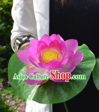 Chinese Lotus Flower Dance Props for Adults or Kids
