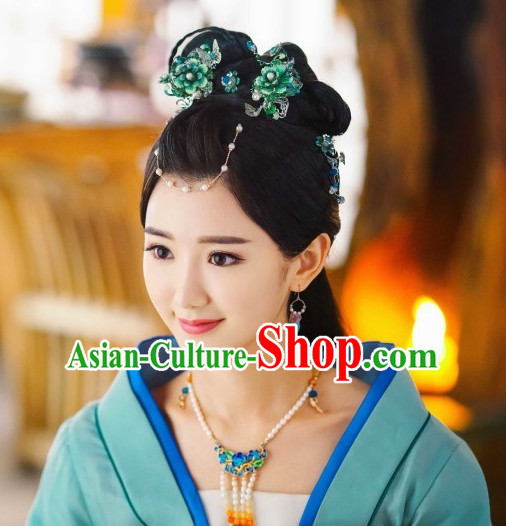 Ancient Chinese Fairy Black Wig Wigs and Hair Jewelry