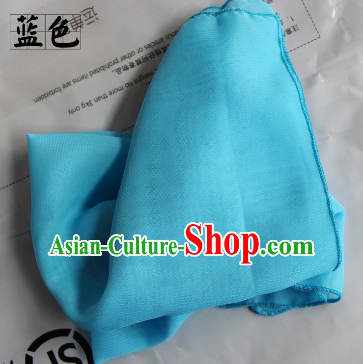 Blue Chinese Classcial Dancing Props Handkerchief