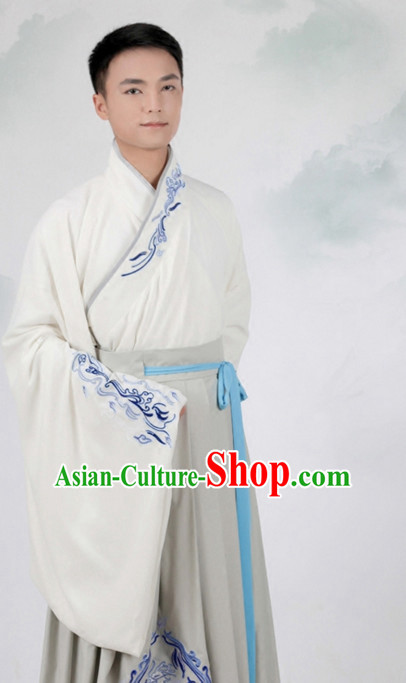 Ancient Chinese Embroidered Hanfu Dress China Traditional Clothing Asian Long Dresses China Clothes Fashion Oriental Outfits for Men