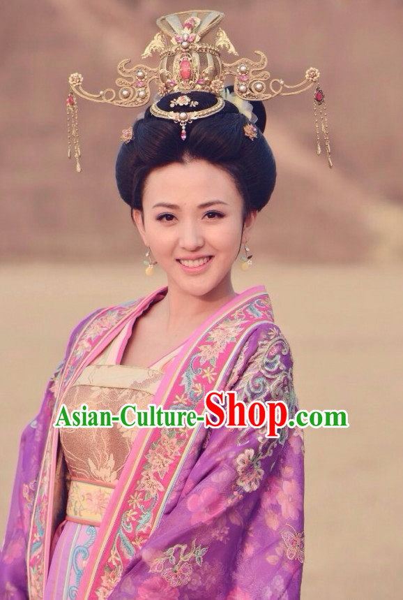Ancient Chinese Royal Empress Queen Hair Jewelry Hairpieces