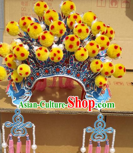 Traditional Chinese Opera Hat Hair Jewelry Hairpieces