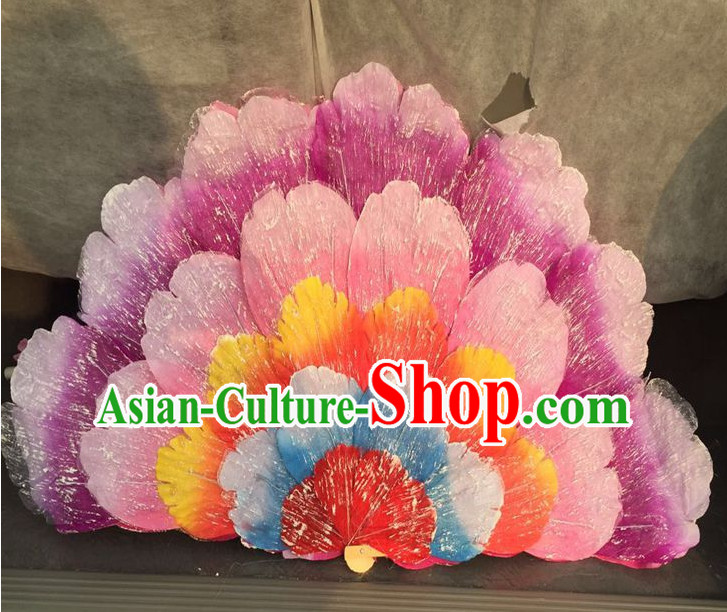 Traditional Chinese Handmade Flower Dance Dancing Fan