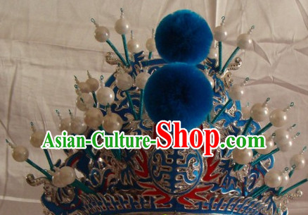 Chinese Beijing Opera Crown Coronet Headpieces Headwear Headdress Hat