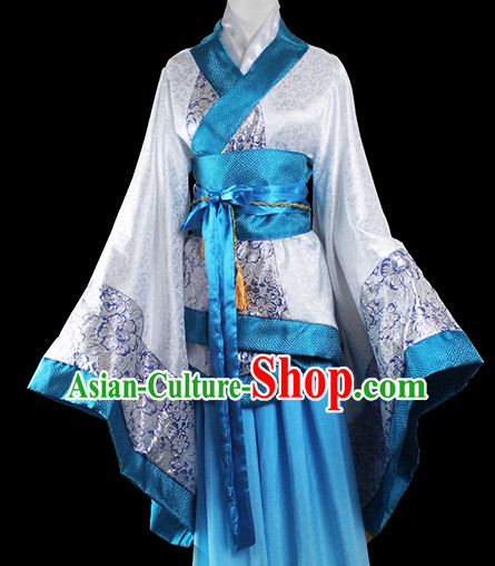 Chinese Traditional Waiter Costumes Complete Set for Girls Women
