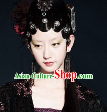 Ming Dynasty Beauty Qin Keqinn Hairstyles Black Wigs for Women or Girls