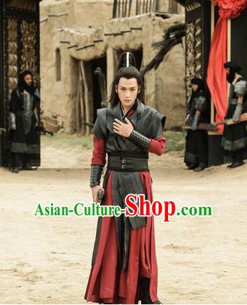 Ancient Chinese Traditional Knight National Hanfu Dress Costumes Clothes Ancient China Clothing for Men or Boys