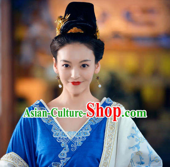 Ancient Chinese Traditional Style Princess Black Wigs for Women Girls