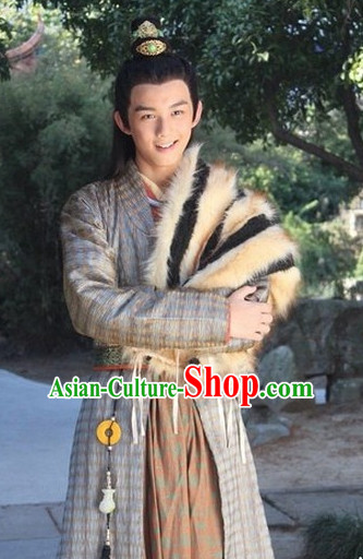 Ancient Chinese Style Knight Superhero Male Costumes Complete Set for Men or Boys