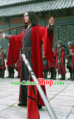 Traditional Chinese Ancient Hanfu Male Suits Clothes Garment Complete Set