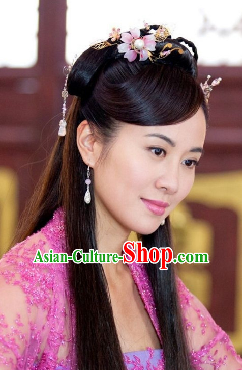 Traditional Ancient Chinese Style Black Full Wigs for Women