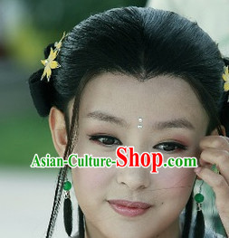 Chinese Traditional Style Long Black Full Wig for Women