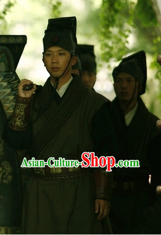 Traditional Chinese Ancient Servant Costumes Suits Complete Set