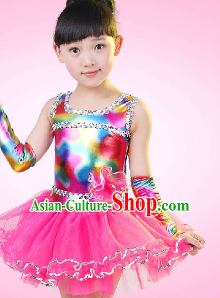 Chinese Competition Dance Dress for Children Girls