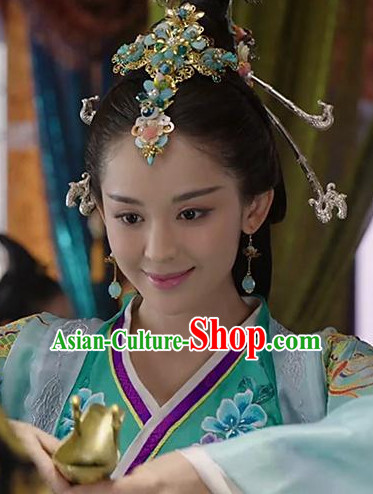 Ancient Chinese Four Beauties Xi Shi Headpieces Hair Jewelry Set