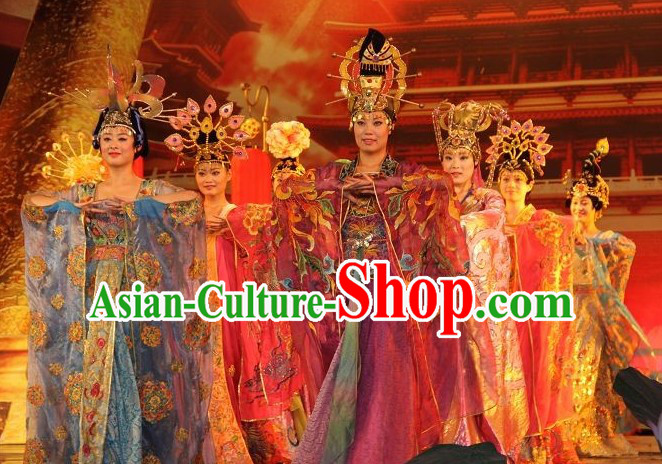 Ancient Chinese Clothing Tang Dynasty Empress Dress Garment for Women
