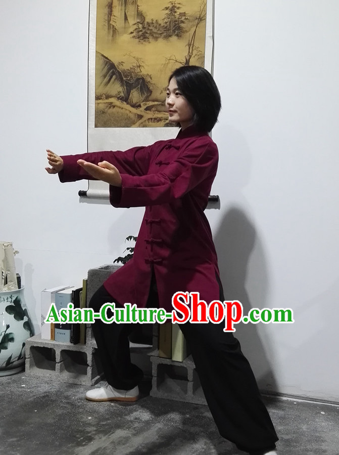 Top Chinese Traditional Martial Arts Tai Chi Kung Fu Gongfu Competition Championship Clothes Suits Uniforms