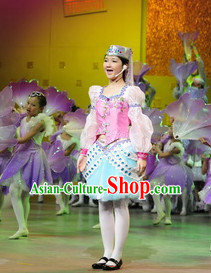 Chinese Stage Ethnic Dancing Dancewear Costumes Dancer Costumes Dance Costumes Chinese Dance Clothes Traditional Chinese Clothes Complete Set for Women Kids
