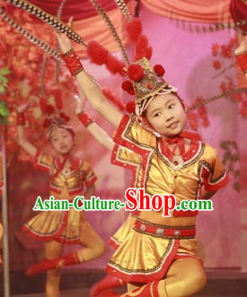 Chinese Stage Hua Mulan Dancing Dancewear Costumes Dancer Costumes Dance Costumes Chinese Dance Clothes Traditional Chinese Clothes Complete Set for Women Kids