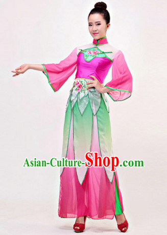 Chinese Stage Classical Folk Dancewear Costumes Dancer Costumes Dance Costumes Chinese Dance Clothes Traditional Chinese Clothes Complete Set for Women Children