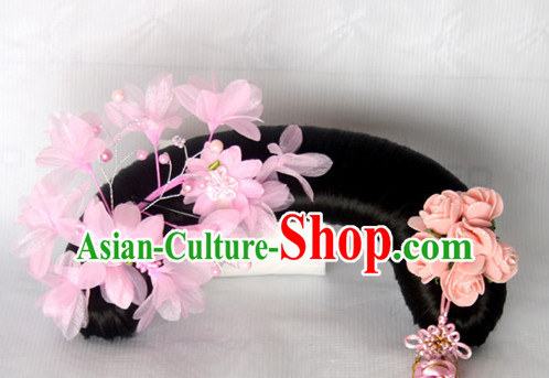 Chinese Qing Dynasty Classical Manchu Hair Jewelry Headwear Headdress