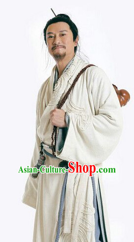Chinese Ancient Taoist Zhang Sanfeng Costumes Complete Set for Men
