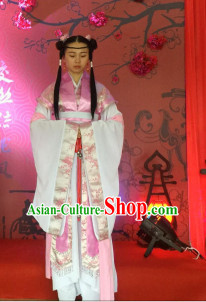 Chinese Ancient Style Wedding Ceremony Officiate Costumes Complete Set for Women