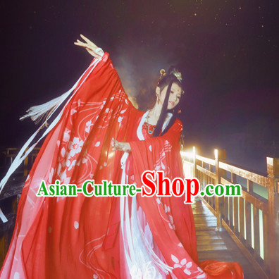 Chinese Ancient Style Fairy Dance Costumes Complete Set for Women