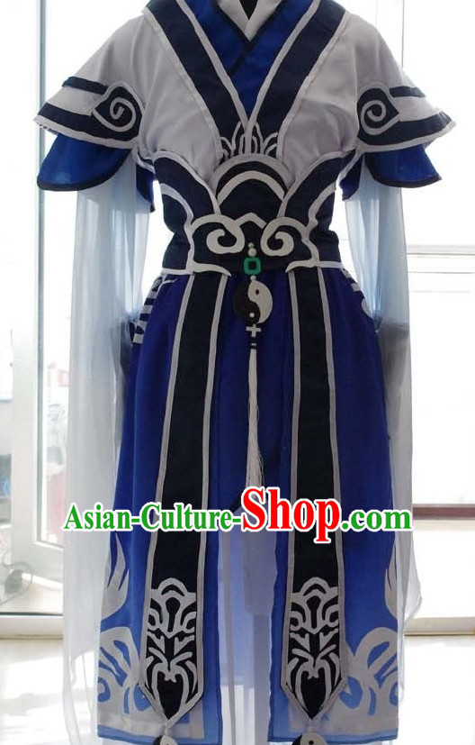 Traditional Chinese Swordsman Dress Chinese Clothing Cloth China Attire Oriental Dresses for Women