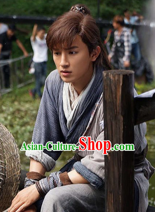 Ancient Chinese Traveller Costumes Complete Set for Men