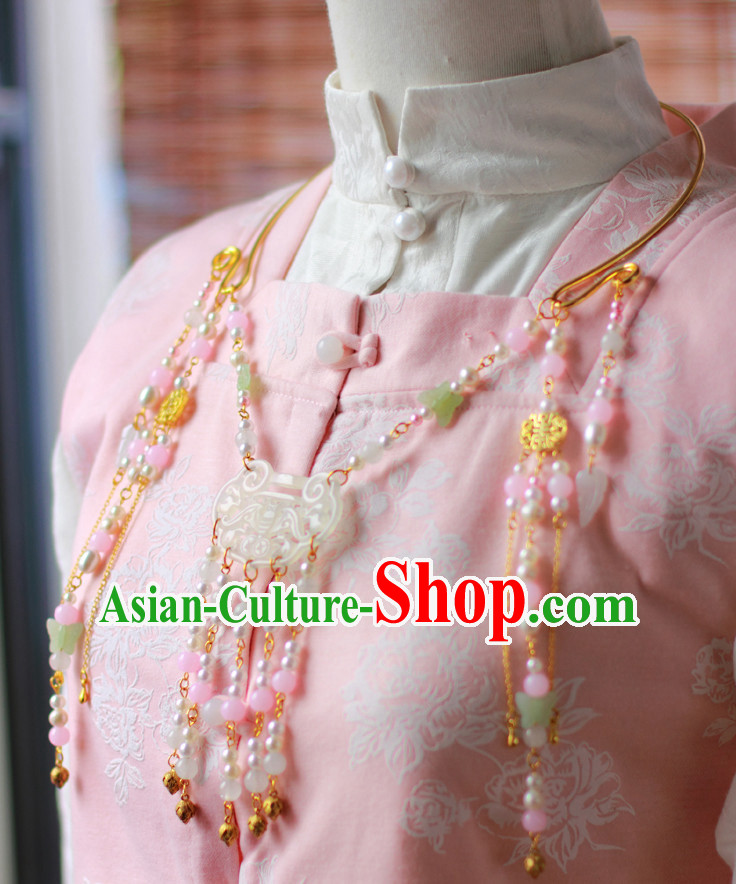 Traditional Chinese Ming Dynasty Hanfu Necklace for Ladies