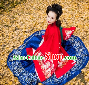 Traditional Chinese Ancient Ming Dynasty Princess Clothing Garments Suits Dresses Complete Set for Women