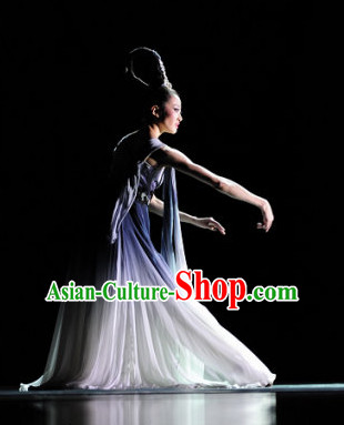 Chinese Classical Dance Costume Folk Dancing Costumes Traditional Chinese Dance Costumes Asian Dance Costumes Complete Set for Women