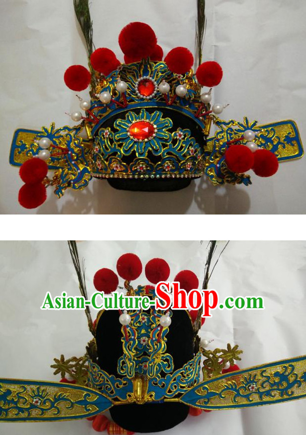 Traditional Chinese Opera Bridegroom Bridal Hat for Men