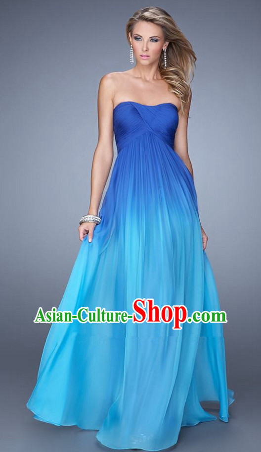Summer Color Changing Evening Dress Gradient Skirt for Women and Girls
