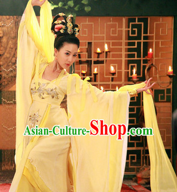 Ancient Chinese Classical Dancer Drama Scene Hanfu Clothing Complete Set for Women