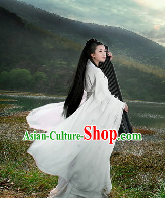 Ancient Chinese Classical Dancer Drama Scene Hanfu Clothing Complete Set for Women