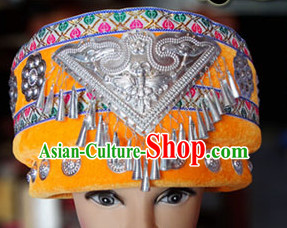 Chinese Miao Minority Hmong Folk Ethnic Hat for Women