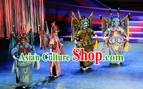 Chinese Classical Opera Guan Gong Dance Costume Folk Dancing Costumes Traditional Chinese Dance Costumes Asian Dancewear Complete Set for Men Boys