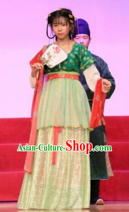 Chinese Ancient Ming Dynasty Princess Beauty Garment Costumes and Hair Jewelry Complete Set for Women