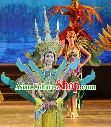 Thailand Traditional Ethnic National Costumes Complete Set for Women