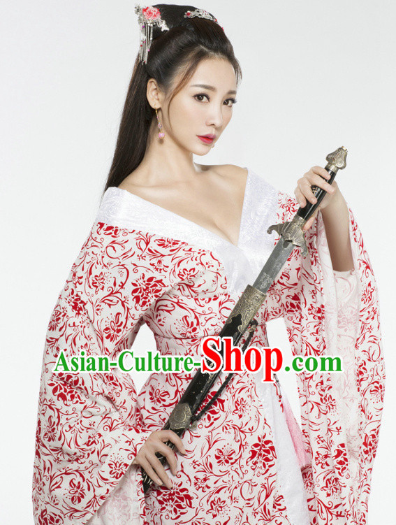 Top Chinese Traditional Halloween Sexy Han Fu Costumes for Women
