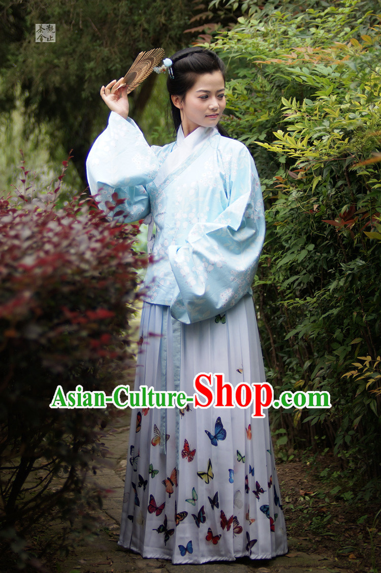 Ancient Chinese Ming Dynasty Clothing Chinese National Costumes Ancient Chinese Costume Traditional Chinese Clothes Complete Set for Women Girls