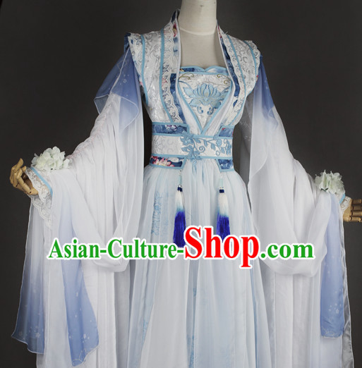 Chinese Women Traditional Royal Fairy Dress Cheongsam Ancient Chinese Princess Clothing Cultural Robes Complete Set