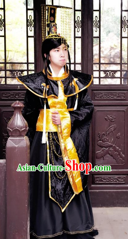 Chinese Traditional Stage Performance Hanfu Cosplay Prince Costume Chinese Cosplay Hanfu Halloween Costume Party Costume Fancy Dress