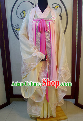 Chinese Ancient Han Fu Royal Clothing Robes Tunics Accessories Traditional China Clothes Adults Kids