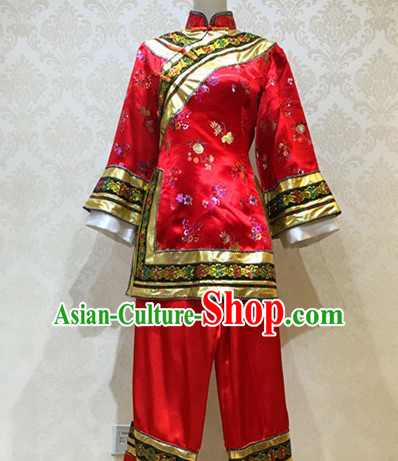 Chinese Folk Dance Costume for Women or Girls