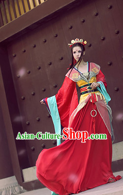 Chinese Ancient Princess Costume National Costumes Stage Play Dramas Drama Costume for Women