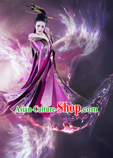 Ancient Chinese Princess Hanfu Dress Hanbok Kimono Phoenix Costume Ancient Cosplay Palace Costume Dresses Complete Set